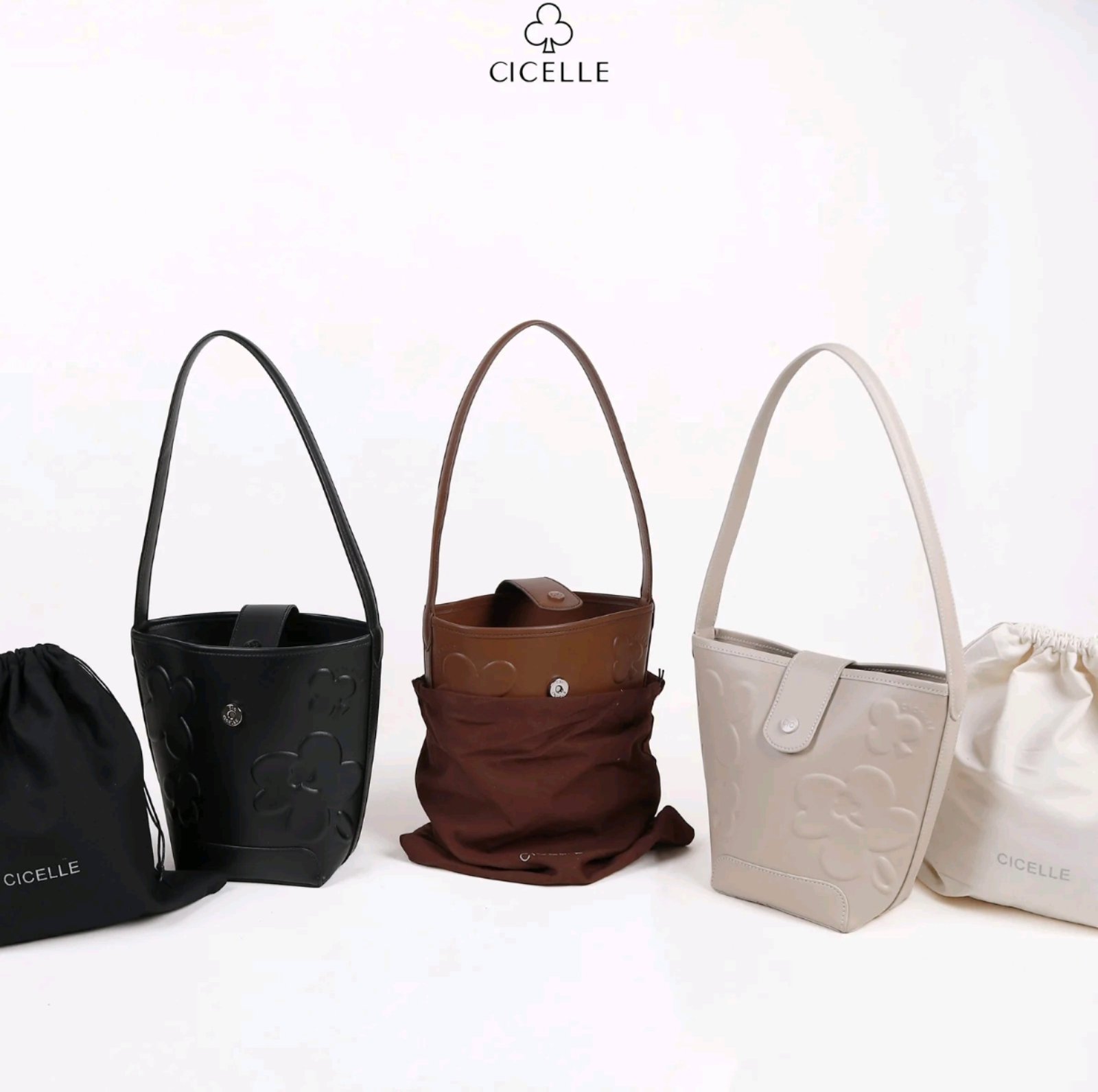 Cicelle 1673 Mini Bag, Leather Flower Vase - Image 5