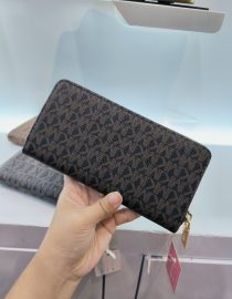 MKJ HXL 3214-K2 Long Wallet with Zip - Coffee