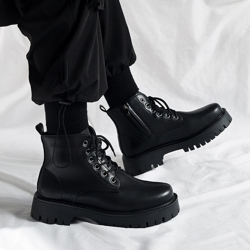 ZQ02 Boy Leather Bay Zip Boot