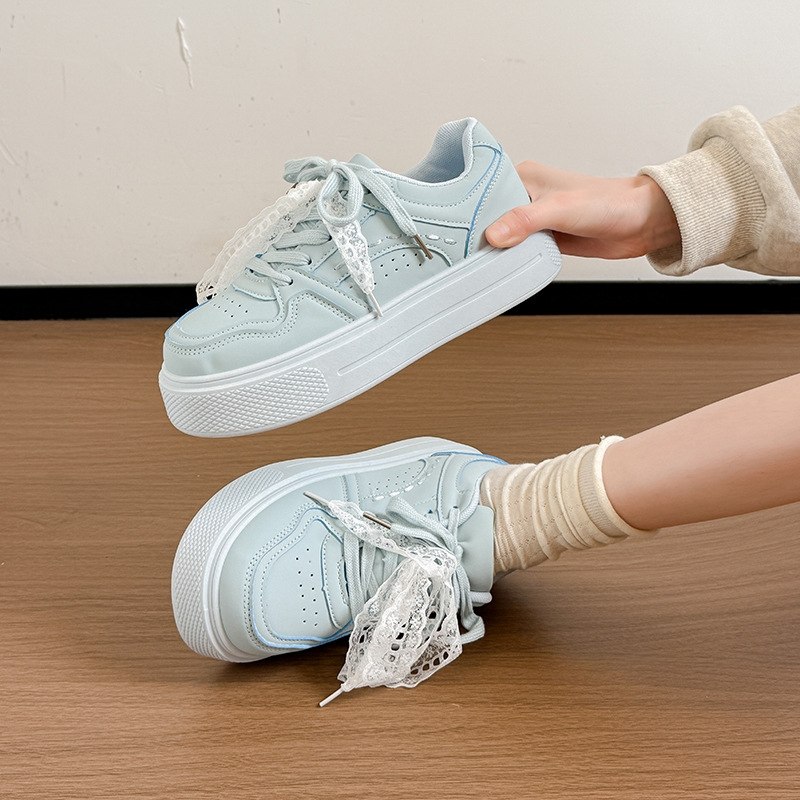 2026-8 All Plain Leather Sneaker with Lace - Image 6